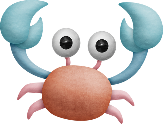 crabe - faune aquatique - animaux - smiley émoticône émoji cartoon clipart illustration - artémotic