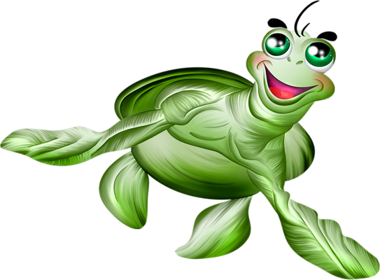 tortue marine - faune aquatique - animaux - smiley émoticône émoji cartoon clipart illustration - artémotic
