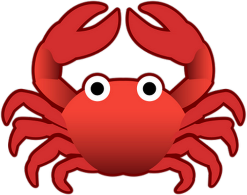 crabe - faune aquatique - animaux - smiley émoticône émoji cartoon clipart illustration - artémotic