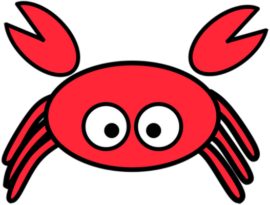 crabe - faune aquatique - animaux - smiley émoticône émoji cartoon clipart illustration - artémotic