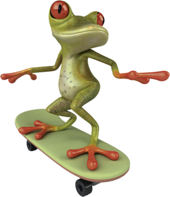 grenouille - faune aquatique - animaux - smiley émoticône émoji cartoon clipart illustration - artémotic