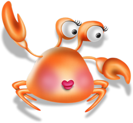 crabe - faune aquatique - animaux - smiley émoticône émoji cartoon clipart illustration - artémotic