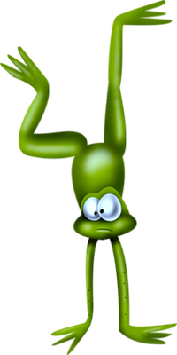 grenouille - faune aquatique - animaux - smiley émoticône émoji cartoon clipart illustration - artémotic