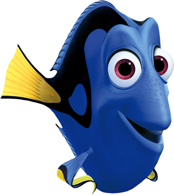 Dory [Le Monde de Nemo] - faune aquatique - animaux - smiley émoticône émoji cartoon clipart illustration - artémotic