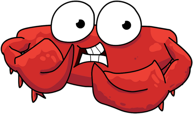 crabe - faune aquatique - animaux - smiley émoticône émoji cartoon clipart illustration - artémotic