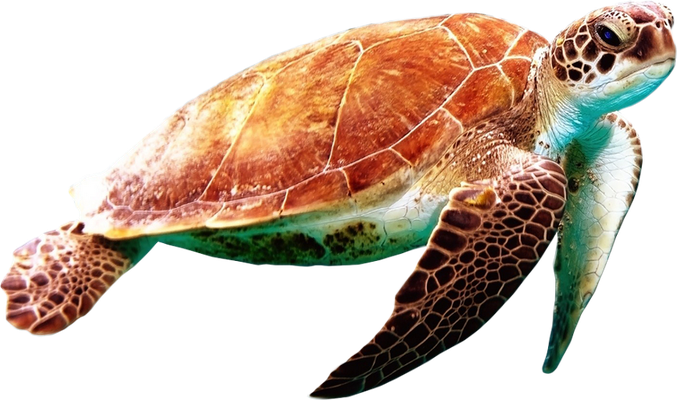 tortue marine - faune aquatique - animaux - smiley émoticône émoji cartoon clipart illustration - artémotic