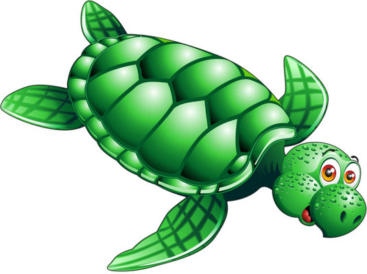 tortue marine - faune aquatique - animaux - smiley émoticône émoji cartoon clipart illustration - artémotic