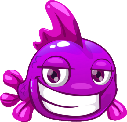 poisson - faune aquatique - animaux - smiley émoticône émoji cartoon clipart illustration - artémotic