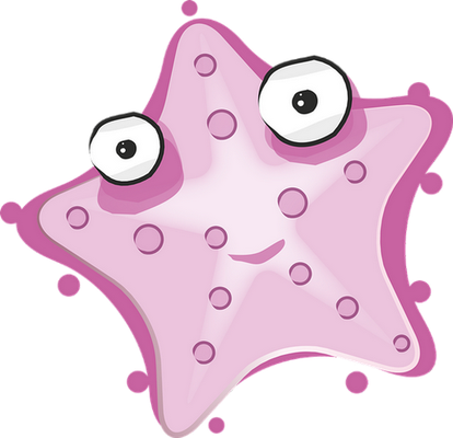 étoile de mer - faune aquatique - animaux - smiley émoticône émoji cartoon clipart illustration - artémotic