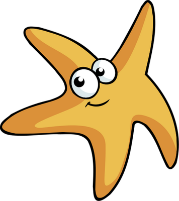 étoile de mer - faune aquatique - animaux - smiley émoticône émoji cartoon clipart illustration - artémotic