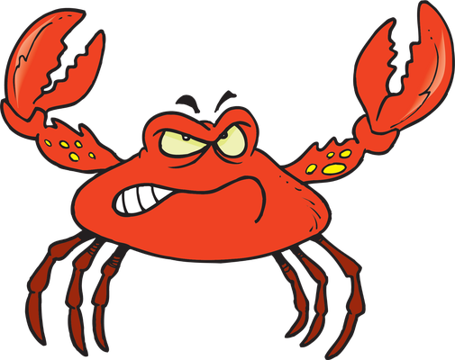 crabe - faune aquatique - animaux - smiley émoticône émoji cartoon clipart illustration - artémotic