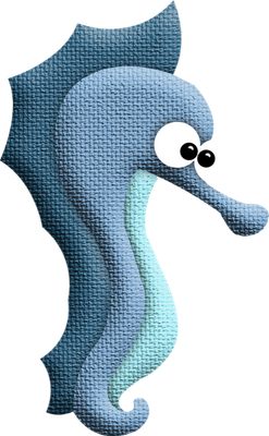 hippocampe - faune aquatique - animaux - smiley émoticône émoji cartoon clipart illustration - artémotic