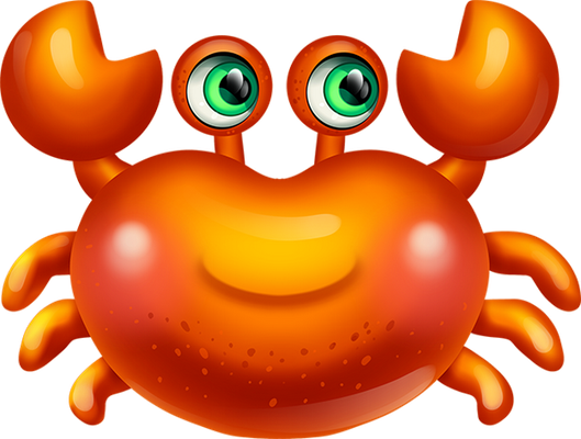 crabe - faune aquatique - animaux - smiley émoticône émoji cartoon clipart illustration - artémotic