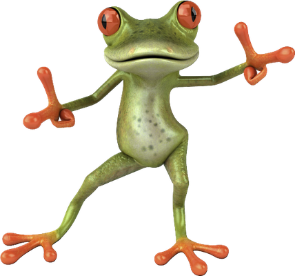 grenouille - faune aquatique - animaux - smiley émoticône émoji cartoon clipart illustration - artémotic