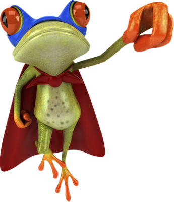 grenouille - faune aquatique - animaux - smiley émoticône émoji cartoon clipart illustration - artémotic