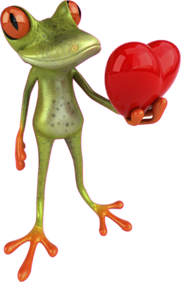 grenouille - faune aquatique - animaux - smiley émoticône émoji cartoon clipart illustration - artémotic