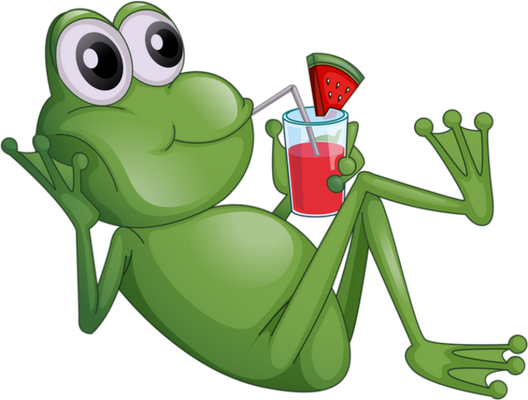 grenouille - faune aquatique - animaux - smiley émoticône émoji cartoon clipart illustration - artémotic