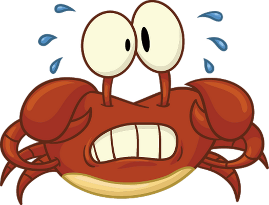 crabe - faune aquatique - animaux - smiley émoticône émoji cartoon clipart illustration - artémotic