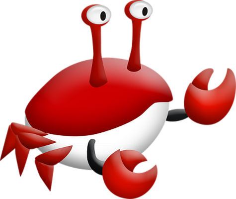 crabe - faune aquatique - animaux - smiley émoticône émoji cartoon clipart illustration - artémotic