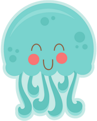 méduse - faune aquatique - animaux - smiley émoticône émoji cartoon clipart illustration - artémotic