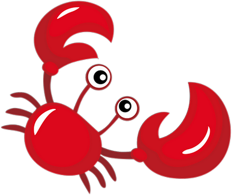 crabe - faune aquatique - animaux - smiley émoticône émoji cartoon clipart illustration - artémotic
