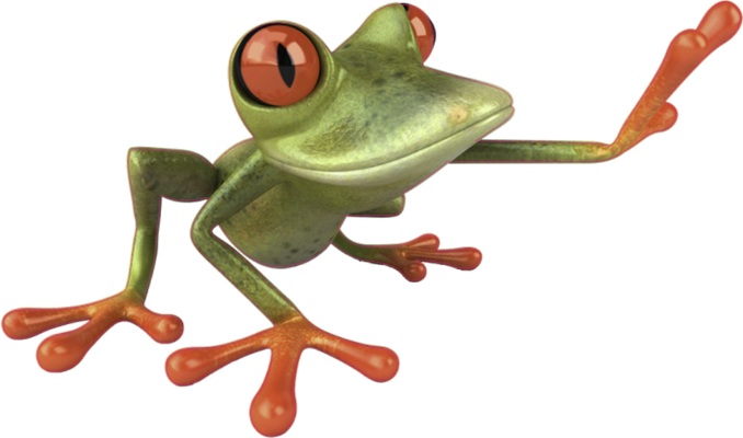 grenouille - faune aquatique - animaux - smiley émoticône émoji cartoon clipart illustration - artémotic