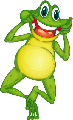 grenouille - faune aquatique - animaux - smiley émoticône émoji cartoon clipart illustration - artémotic