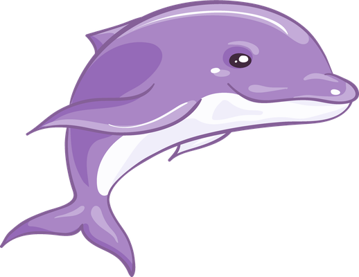 dauphin - faune aquatique - animaux - smiley émoticône émoji cartoon clipart illustration - artémotic