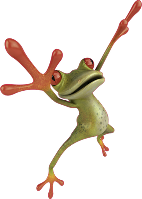 grenouille - faune aquatique - animaux - smiley émoticône émoji cartoon clipart illustration - artémotic