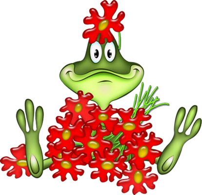 grenouille - faune aquatique - animaux - smiley émoticône émoji cartoon clipart illustration - artémotic