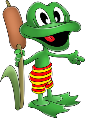 grenouille - faune aquatique - animaux - smiley émoticône émoji cartoon clipart illustration - artémotic