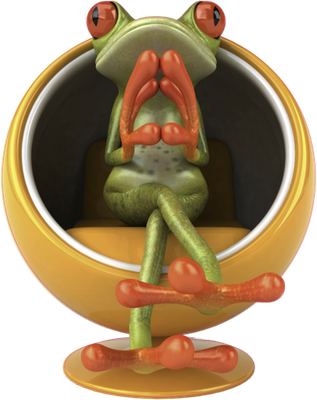 grenouille - faune aquatique - animaux - smiley émoticône émoji cartoon clipart illustration - artémotic