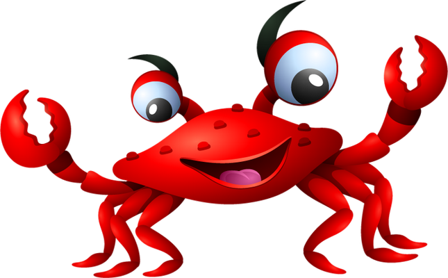 crabe - faune aquatique - animaux - smiley émoticône émoji cartoon clipart illustration - artémotic