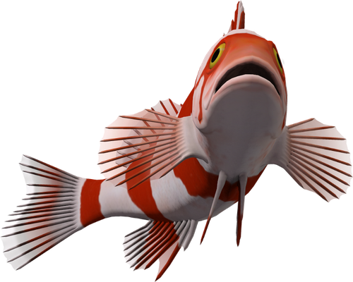 poisson-clown - faune aquatique - animaux - smiley émoticône émoji cartoon clipart illustration - artémotic