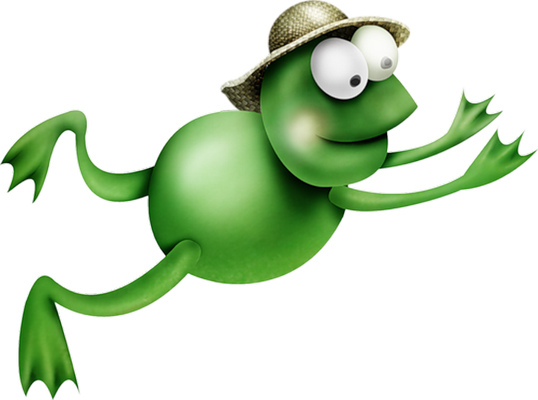 grenouille - faune aquatique - animaux - smiley émoticône émoji cartoon clipart illustration - artémotic