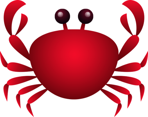 crabe - faune aquatique - animaux - smiley émoticône émoji cartoon clipart illustration - artémotic