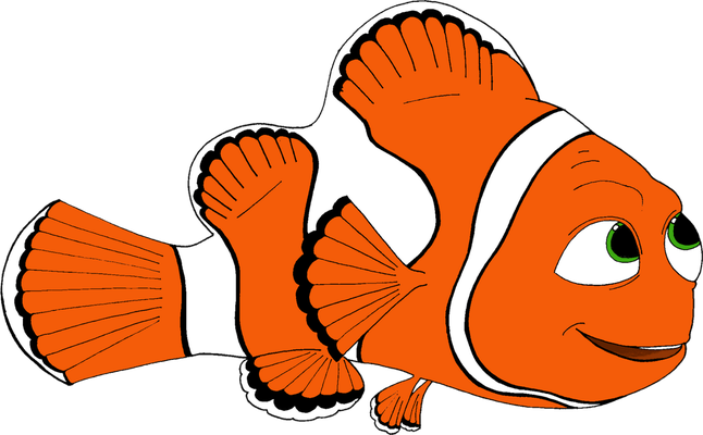 poisson-clown - faune aquatique - animaux - smiley émoticône émoji cartoon clipart illustration - artémotic