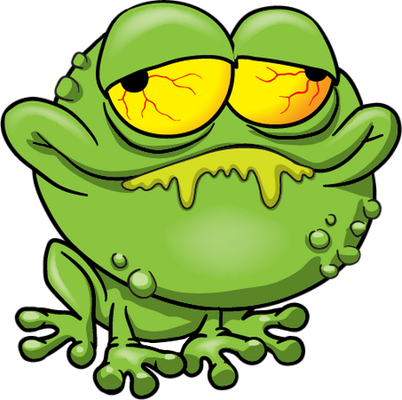 grenouille - faune aquatique - animaux - smiley émoticône émoji cartoon clipart illustration - artémotic
