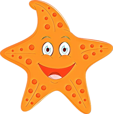 étoile de mer - faune aquatique - animaux - smiley émoticône émoji cartoon clipart illustration - artémotic