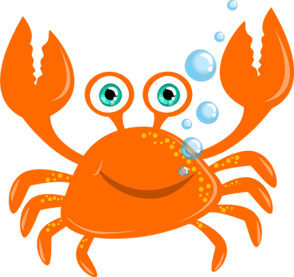 crabe - faune aquatique - animaux - smiley émoticône émoji cartoon clipart illustration - artémotic