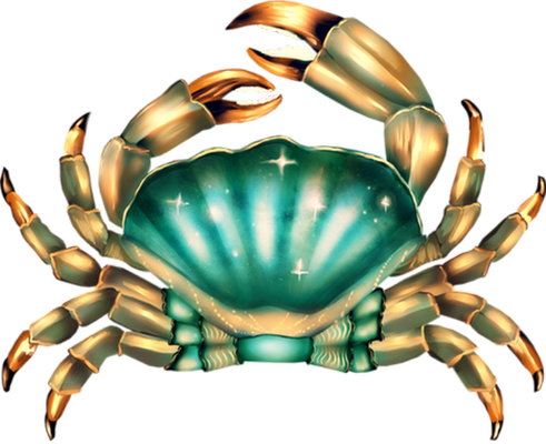 crabe - faune aquatique - animaux - smiley émoticône émoji cartoon clipart illustration - artémotic