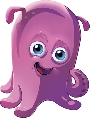 poulpe - faune aquatique - animaux - smiley émoticône émoji cartoon clipart illustration - artémotic