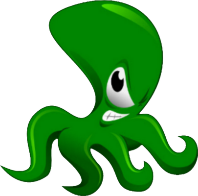 poulpe - faune aquatique - animaux - smiley émoticône émoji cartoon clipart illustration - artémotic