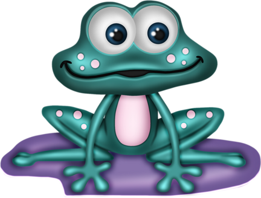 grenouille - faune aquatique - animaux - smiley émoticône émoji cartoon clipart illustration - artémotic