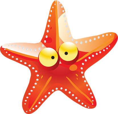 étoile de mer - faune aquatique - animaux - smiley émoticône émoji cartoon clipart illustration - artémotic
