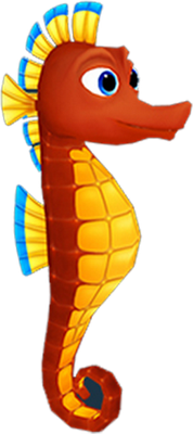 hippocampe - faune aquatique - animaux - smiley émoticône émoji cartoon clipart illustration - artémotic