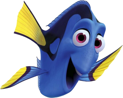 Dory [Le Monde de Nemo] - faune aquatique - animaux - smiley émoticône émoji cartoon clipart illustration - artémotic
