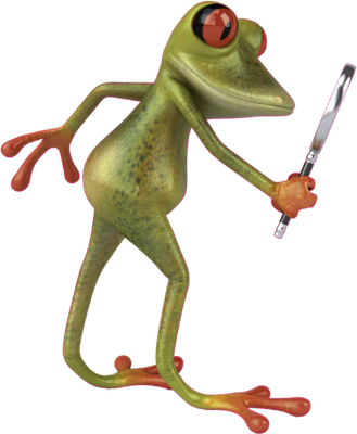 grenouille - faune aquatique - animaux - smiley émoticône émoji cartoon clipart illustration - artémotic