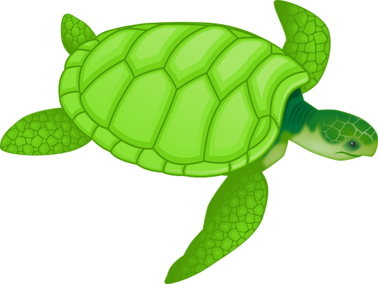 tortue marine - faune aquatique - animaux - smiley émoticône émoji cartoon clipart illustration - artémotic
