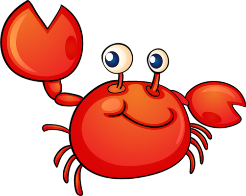 crabe - faune aquatique - animaux - smiley émoticône émoji cartoon clipart illustration - artémotic